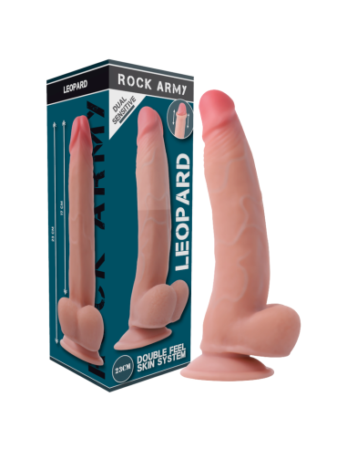 ROCKARMY - Arnés + Dildo Realista Leopard 23 cm