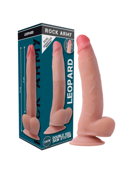 ROCKARMY - Arnés + Dildo Realista Leopard 23 cm