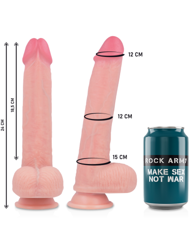ROCKARMY - Arnés + Dildo Kingcobra 24 cm