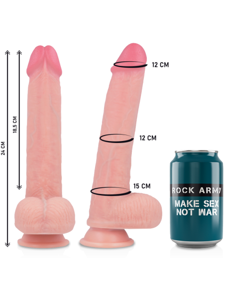 ROCKARMY - Arnés + Dildo Kingcobra 24 cm