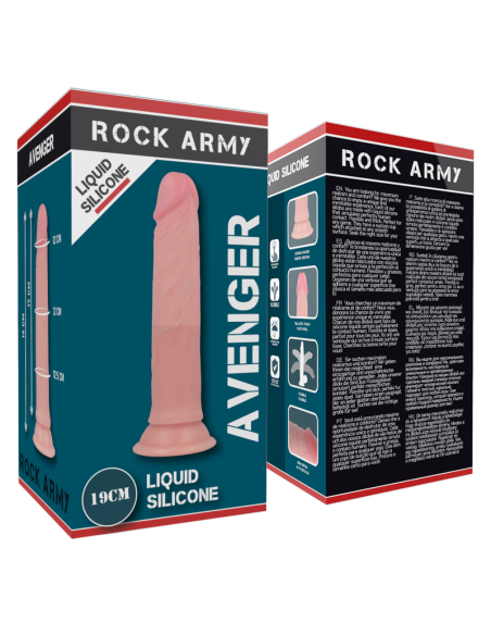 ROCKARMY - ARNÉS + DILDO PREMIUM AVENGER 19 CM