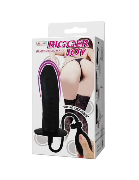 BAILE - BIGGER JOY PENE HINCHABLE 16 CM | Consolador Inflable de Latex para Placer Intenso