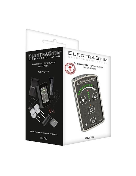 ElectraStim Flick Stimulator Multi-Pack - Estimulador de Electrosexo Premium para Placer Personal