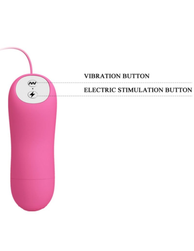 BAILE - ROMANTIC WAVE: Pinzas Vibradoras y de Electroschock Fucsias para Estimulación de Pezones