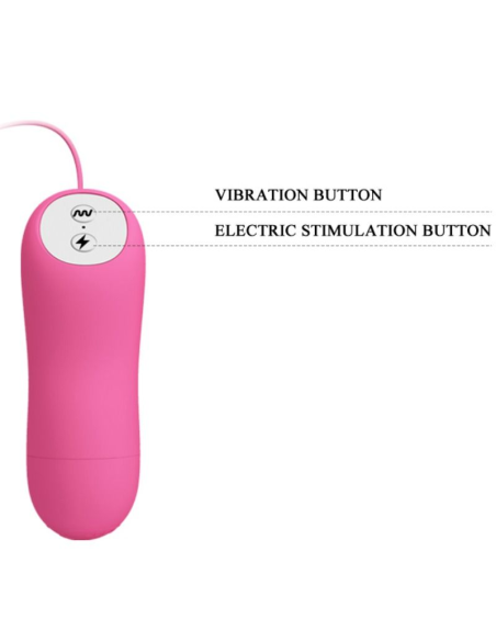 BAILE - ROMANTIC WAVE: Pinzas Vibradoras y de Electroschock Fucsias para Estimulación de Pezones