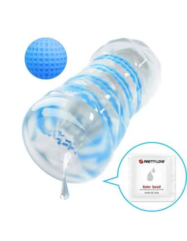 PRETTY LOVE - Masturbador Pequeño Con Espirales Azul | SexPlace.MX