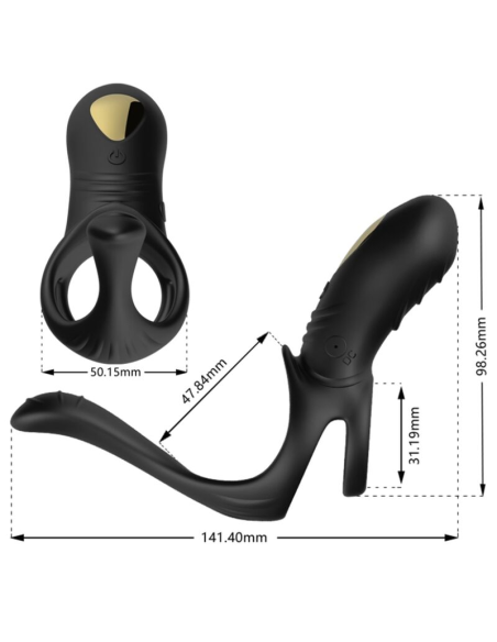 ARMONY Joy Jumper Anillo Vibrador para Parejas & Plug Anal con Control Remoto - Placer Elevado y Seguridad Premium