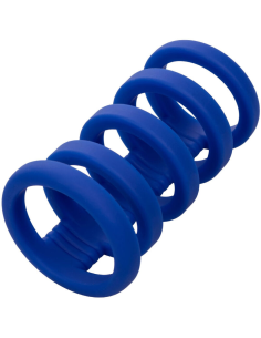 CALExotics Admiral Jaula Xtreme para Pene Azul - Potenciador de Silicona Premium para Mayor Placer y Rendimiento