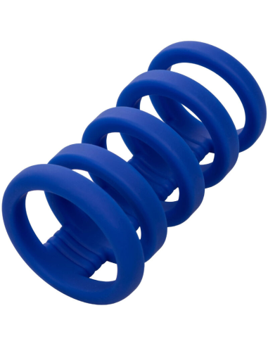 CALExotics Admiral Jaula Xtreme para Pene Azul - Potenciador de Silicona Premium para Mayor Placer y Rendimiento