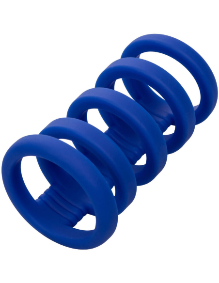 CALExotics Admiral Jaula Xtreme para Pene Azul - Potenciador de Silicona Premium para Mayor Placer y Rendimiento