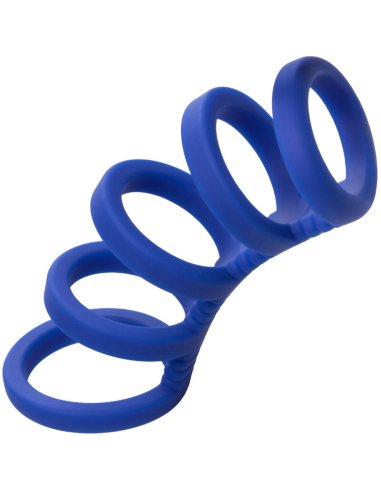 CALExotics Admiral Jaula Xtreme para Pene Azul - Potenciador de Silicona Premium para Mayor Placer y Rendimiento