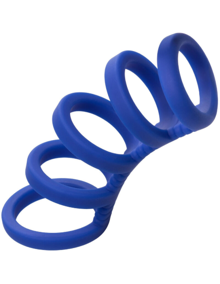 CALExotics Admiral Jaula Xtreme para Pene Azul - Potenciador de Silicona Premium para Mayor Placer y Rendimiento