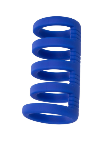 CALExotics Admiral Jaula Xtreme para Pene Azul - Potenciador de Silicona Premium para Mayor Placer y Rendimiento