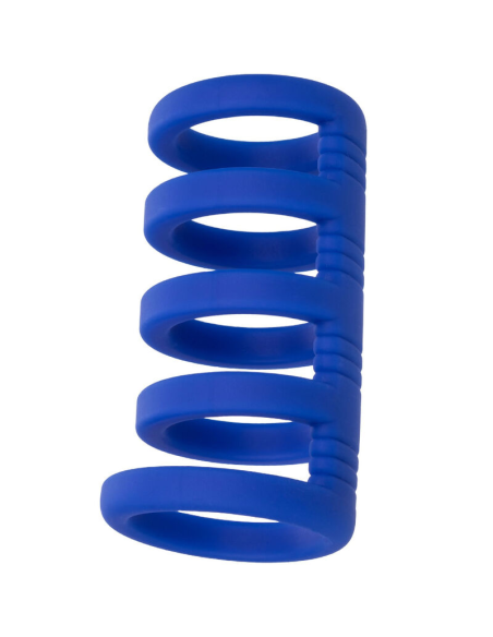 CALExotics Admiral Jaula Xtreme para Pene Azul - Potenciador de Silicona Premium para Mayor Placer y Rendimiento