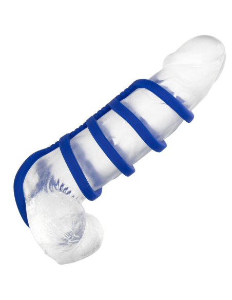 CALExotics Admiral Jaula Xtreme para Pene Azul - Potenciador de Silicona Premium para Mayor Placer y Rendimiento