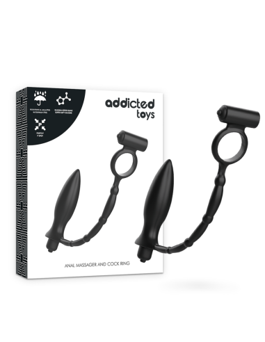 ADDICTED TOYS - Plug Anal con Anillo Vibrador | SexPlace.MX