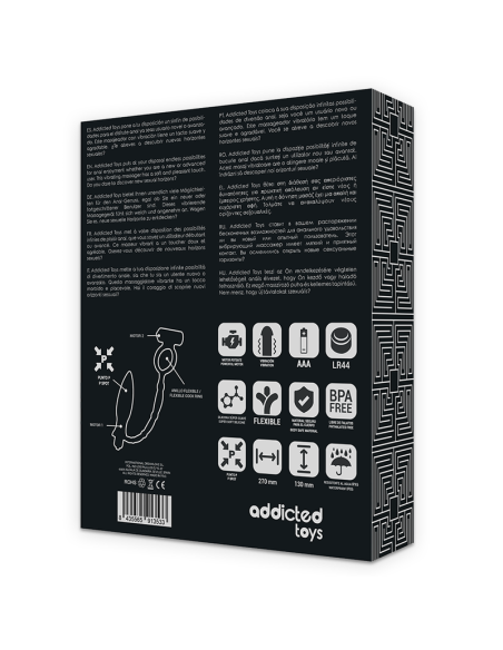 ADDICTED TOYS - Plug Anal con Anillo Vibrador | SexPlace.MX