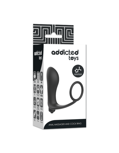 ADDICTED TOYS - Plug Anal Vibrador Con Anillo Pene | SexPlace.MX