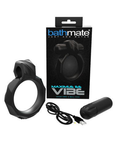 BATHMATE VIBE RING MAXIMUS 55 - Placer Superior con 10 Patrones de Vibración