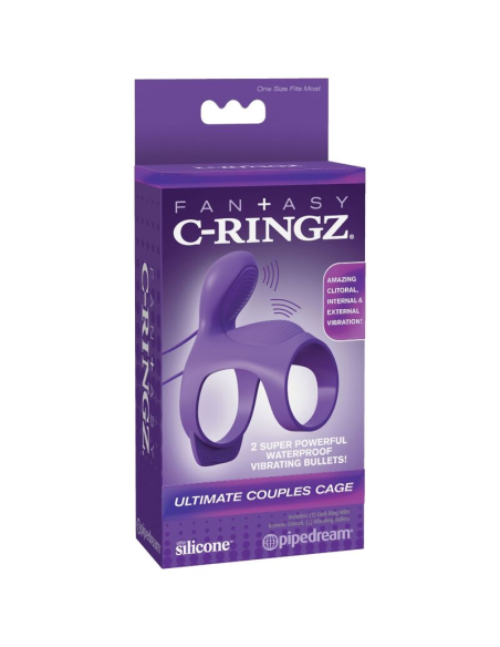 FANTASY C-RINGZ - Anillo Ultimate Cage: Placer Intensificado y Control de Eyaculación