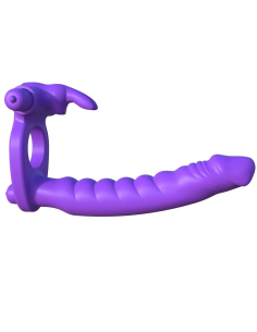 Fantasy C-Ringz: Anillo Doble Penetración con Rabbit para Estimulación Máxima