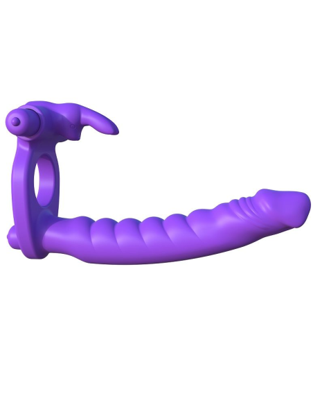 Fantasy C-Ringz: Anillo Doble Penetración con Rabbit para Estimulación Máxima