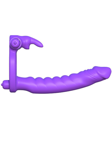 Fantasy C-Ringz: Anillo Doble Penetración con Rabbit para Estimulación Máxima