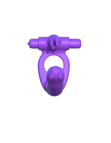 Fantasy C-Ringz: Anillo Doble Penetración con Rabbit para Estimulación Máxima