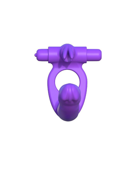 Fantasy C-Ringz: Anillo Doble Penetración con Rabbit para Estimulación Máxima