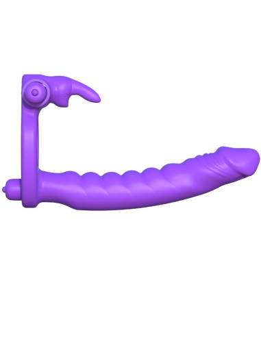 Fantasy C-Ringz: Anillo Doble Penetración con Rabbit para Estimulación Máxima