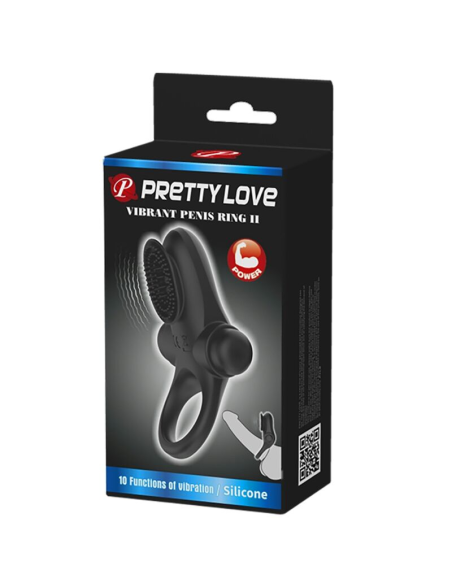 PRETTY LOVE - Anillo Vibrador II Negro | SexPlace.MX