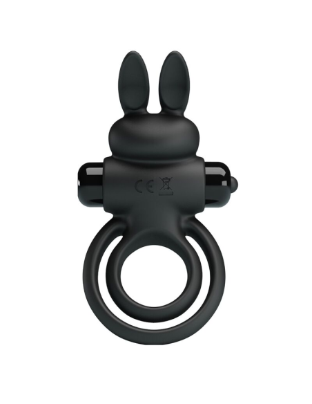 PRETTY LOVE - ANILLO VIBRADOR III Conejo Negro | SexPlace.MX