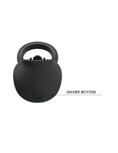 PRETTY LOVE - Anillo Vibrador Para Pene Con Lengua Negro | SexPlace.MX