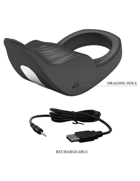 PRETTY LOVE - SUSANNA Anillo Vibrador Para Pene Negro | SexPlace.MX