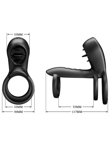 PRETTY LOVE - JAMMY Funda De Pene 12 Vibraciones Con Lengua | SexPlace