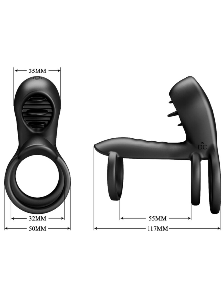 PRETTY LOVE - JAMMY Funda De Pene 12 Vibraciones Con Lengua | SexPlace