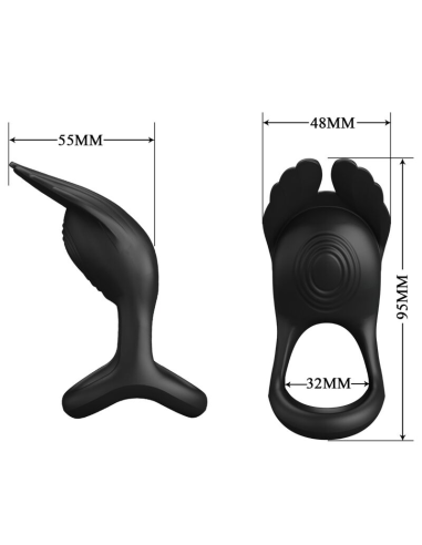 PRETTY LOVE - SILAS Anillo Vibrador 7 Vibraciones Silicona | SexPlace