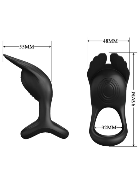 PRETTY LOVE - SILAS Anillo Vibrador 7 Vibraciones Silicona | SexPlace