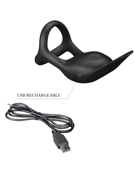 PRETTY LOVE - SILAS Anillo Vibrador 7 Vibraciones Silicona | SexPlace