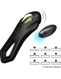 ARMONY Roadster Anillo Vibrador Doble Control Remoto Negro - Placer Elevado y Personalizable