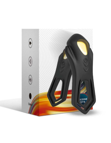 ARMONY Roadster Anillo Vibrador Doble Control Remoto Negro - Placer Elevado y Personalizable