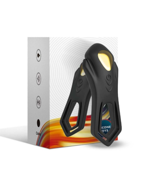 ARMONY Roadster Anillo Vibrador Doble Control Remoto Negro - Placer Elevado y Personalizable