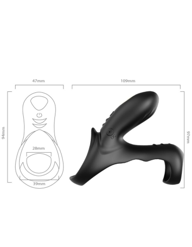ARMONY Ranger Anillo Doble Vibrador para Pareja - Placer Elevado y Seguridad en Silicona Premium