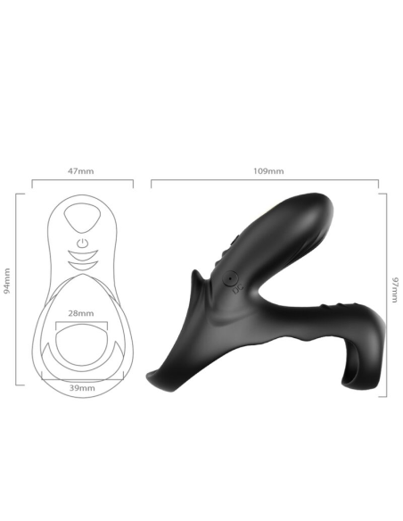 ARMONY Ranger Anillo Doble Vibrador para Pareja - Placer Elevado y Seguridad en Silicona Premium