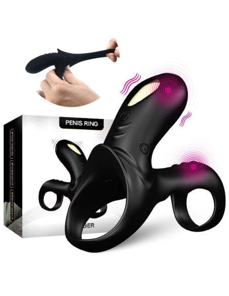 ARMONY Ranger Anillo Doble Vibrador para Pareja - Placer Elevado y Seguridad en Silicona Premium