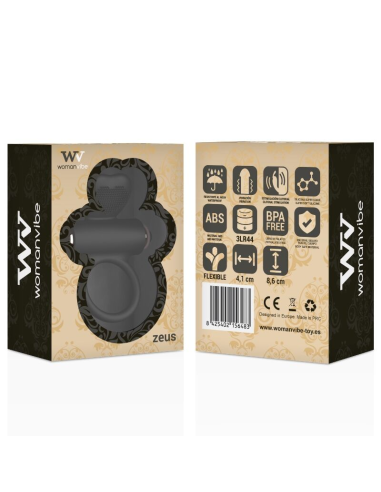 Anillo Vibrador Zeus Womanvibe - Silicona Suave, Potente y Silencioso