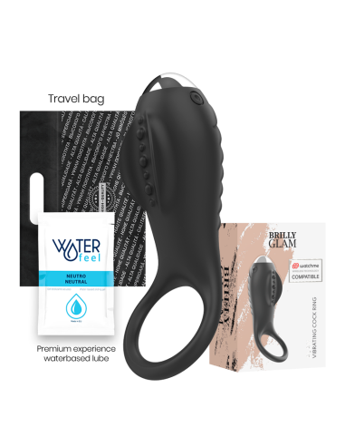 Brilly Glam - Anillo Vibrador Alan con Tecnología Watchme | Placer en Pareja y Control a Distancia
