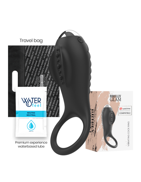 Brilly Glam - Anillo Vibrador Alan con Tecnología Watchme | Placer en Pareja y Control a Distancia