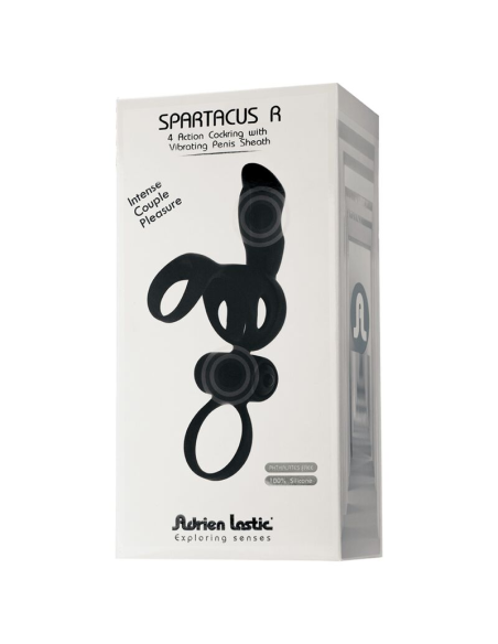 ADRIEN LASTIC Spartacus - Anillo y Funda de Pene Vibrante para Placer Doble