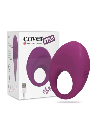 COVERME - DYLAN Anillo Recargable: Estimulador Clitorial con Tecnología Watchme y 10 Modos de Vibración